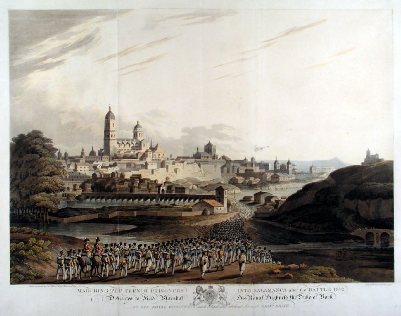 Marching the French prisoners into Salamanca after the Battle of 1812
